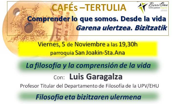 imagen Café-Tertulia con...  Luis Garagalza